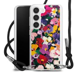 New Carry Case Transparent Stoff schwarz/silber