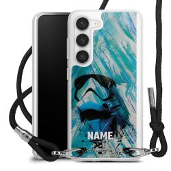 New Carry Case Transparent Stoff schwarz/silber