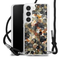 New Carry Case Transparent Stoff schwarz/silber