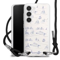 New Carry Case Transparent Stoff schwarz/silber