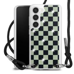 New Carry Case Transparent Stoff schwarz/silber