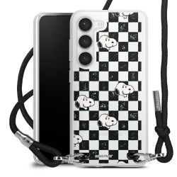 New Carry Case Transparent Stoff schwarz/silber