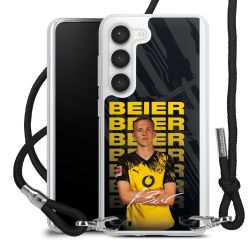 New Carry Case Transparent Stoff schwarz/silber