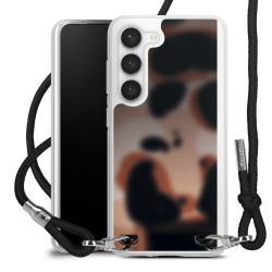 New Carry Case Transparent Stoff schwarz/silber