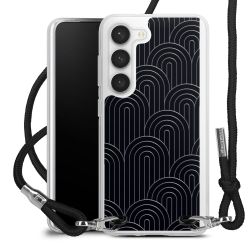 New Carry Case Transparent Stoff schwarz/silber