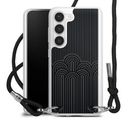 New Carry Case Transparent Stoff schwarz/silber