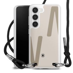 New Carry Case Transparent Stoff schwarz/silber