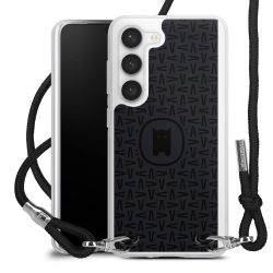 New Carry Case Transparent Stoff schwarz/silber