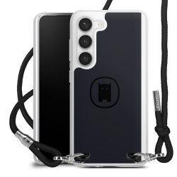 New Carry Case Transparent Stoff schwarz/silber