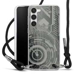 Carry Case Transparent Fabric black/silver