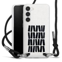 New Carry Case Transparent Stoff schwarz/silber