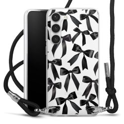 New Carry Case Transparent Stoff schwarz/silber