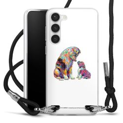 New Carry Case Transparent Stoff schwarz/silber