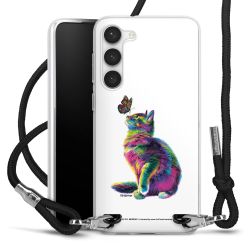 New Carry Case Transparent Stoff schwarz/silber