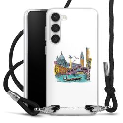 New Carry Case Transparent Stoff schwarz/silber