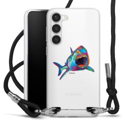 New Carry Case Transparent Stoff schwarz/silber