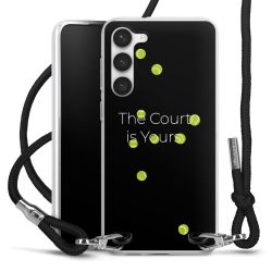 New Carry Case Transparent Stoff schwarz/silber