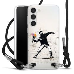 New Carry Case Transparent Stoff schwarz/silber