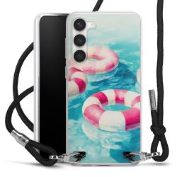 New Carry Case Transparent Stoff schwarz/silber