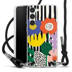 New Carry Case Transparent Stoff schwarz/silber