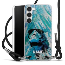 New Carry Case Transparent Stoff schwarz/silber