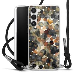 New Carry Case Transparent Stoff schwarz/silber