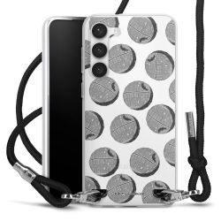 New Carry Case Transparent Stoff schwarz/silber