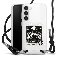 New Carry Case Transparent Stoff schwarz/silber