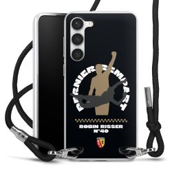 New Carry Case Transparent Stoff schwarz/silber