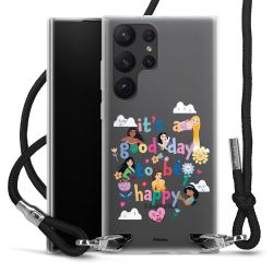 New Carry Case Transparent Stoff schwarz/silber