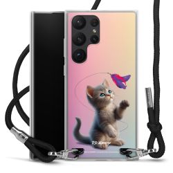 New Carry Case Transparent Stoff schwarz/silber