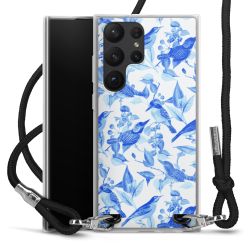 New Carry Case Transparent Stoff schwarz/silber