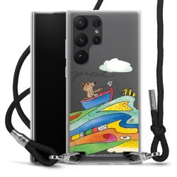 New Carry Case Transparent Stoff schwarz/silber