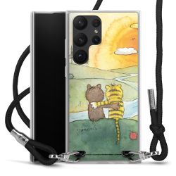 New Carry Case Transparent Stoff schwarz/silber