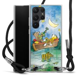 New Carry Case Transparent Stoff schwarz/silber