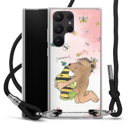 New Carry Case Transparent Stoff schwarz/silber