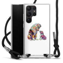 New Carry Case Transparent Stoff schwarz/silber