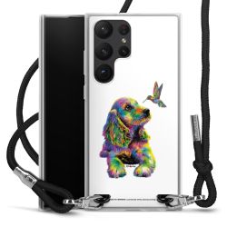 New Carry Case Transparent Stoff schwarz/silber