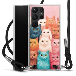 New Carry Case Transparent Stoff schwarz/silber