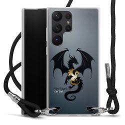 New Carry Case Transparent Stoff schwarz/silber