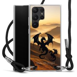 New Carry Case Transparent Stoff schwarz/silber