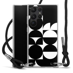 New Carry Case Transparent Stoff schwarz/silber