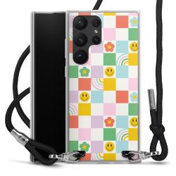 New Carry Case Transparent Stoff schwarz/silber