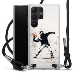 New Carry Case Transparent Stoff schwarz/silber