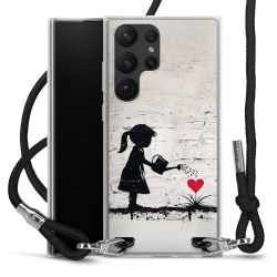 New Carry Case Transparent Stoff schwarz/silber