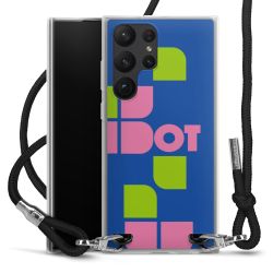 New Carry Case Transparent Stoff schwarz/silber