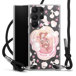 New Carry Case Transparent Stoff schwarz/silber