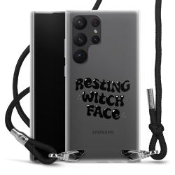 New Carry Case Transparent Stoff schwarz/silber