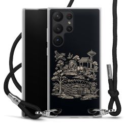 Carry Case Stoff schwarz/silber