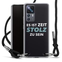 Carry Case Transparent Stoff schwarz/silber